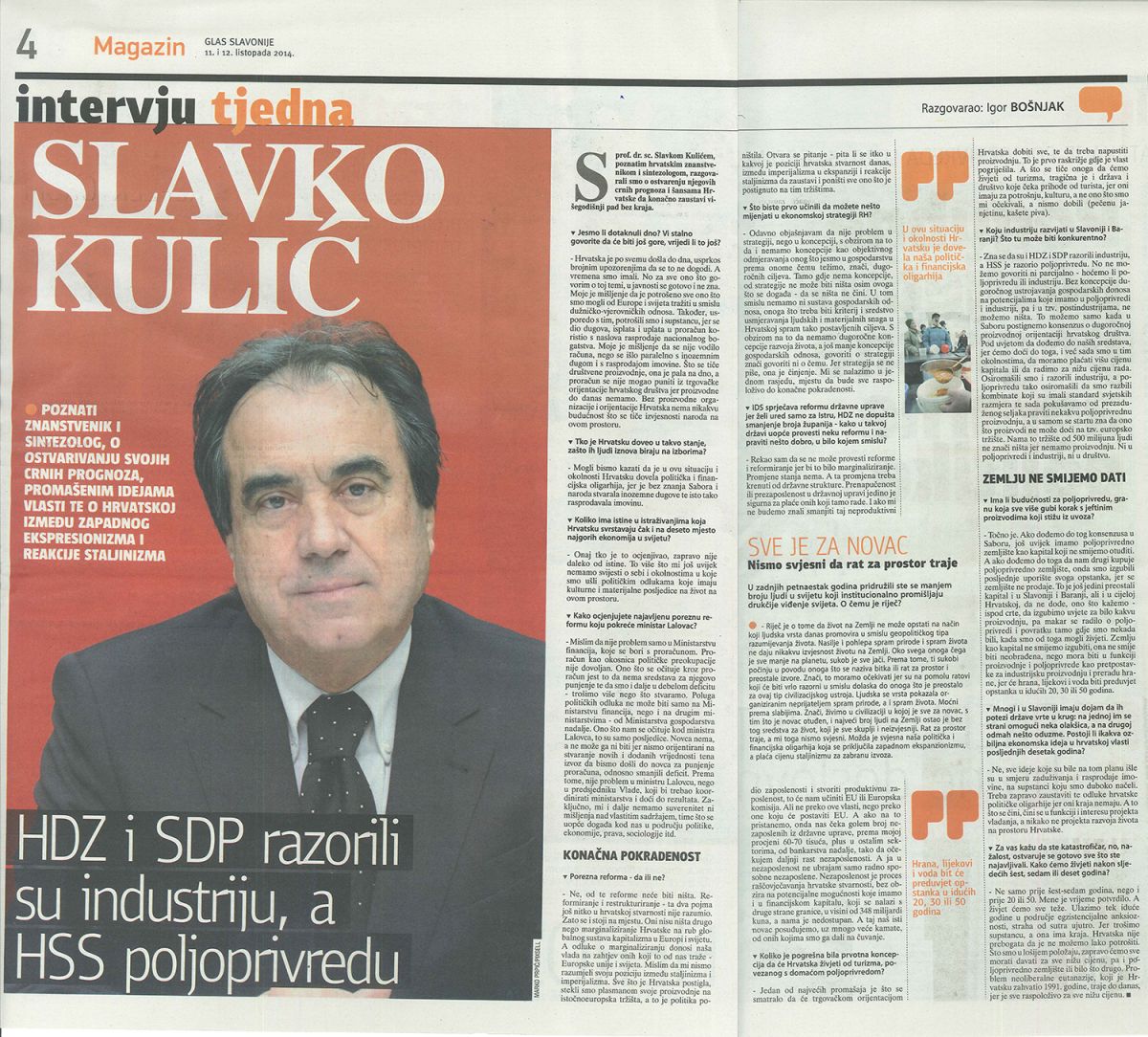 Intervju - 12.10.2014. Glas Slavonije